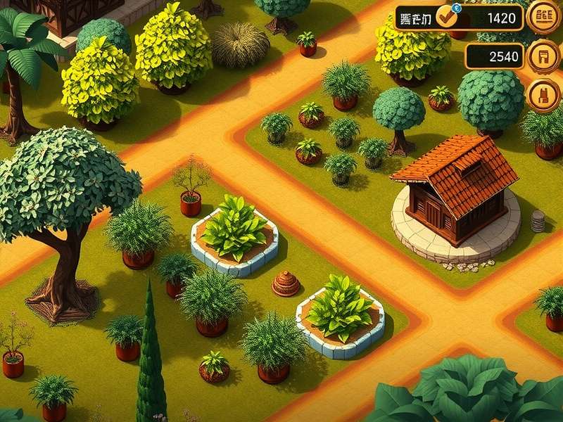 Desi Chai Baron gameplay screenshot showing tea plantation management